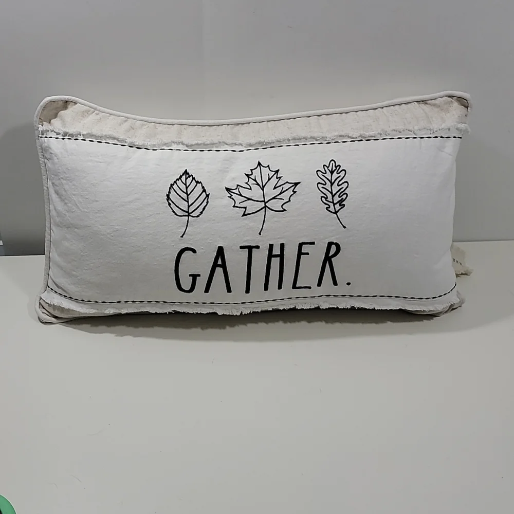 Rae Dunn Gather Decorative Pillow